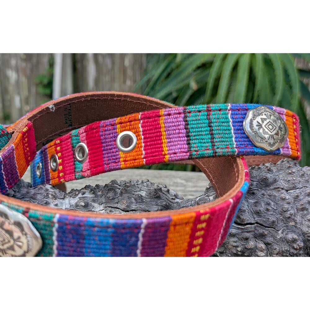 Vintage Southwestern Style Concho Belt By Fossil, Womens Size Large - Picture 4 of 11